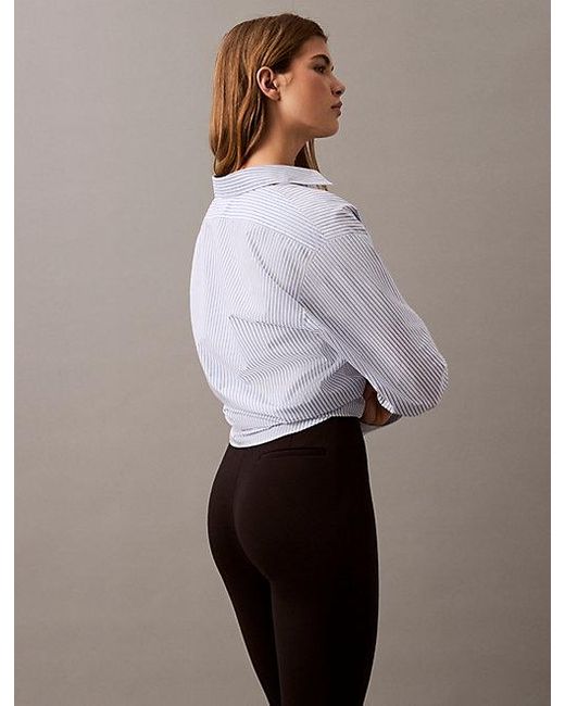 Calvin Klein Black Ponte Skinny Fit Trousers