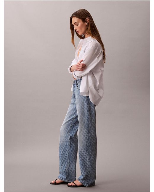 Calvin Klein Gray Calvin Klein 90S Straight Jeans