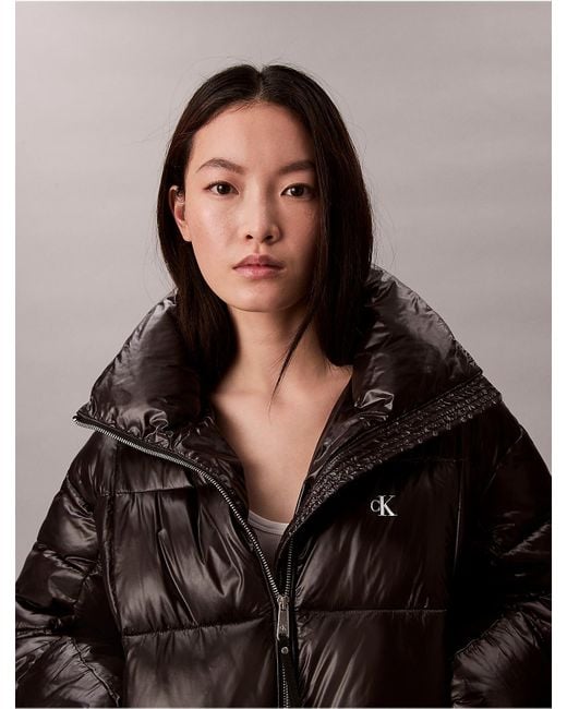 Calvin Klein Black Calvin Klein Shine Puffer Jacket