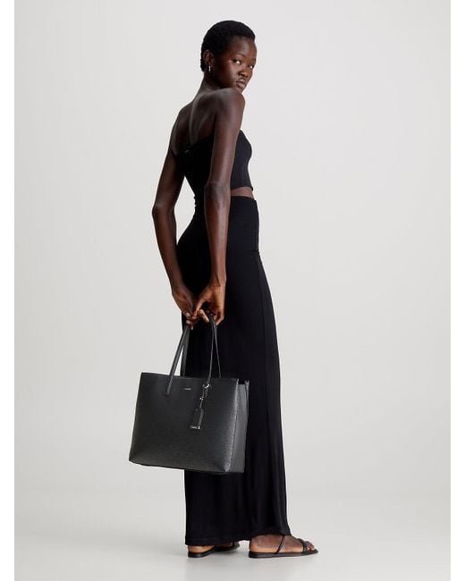 Calvin Klein Black Logo Tote Bag