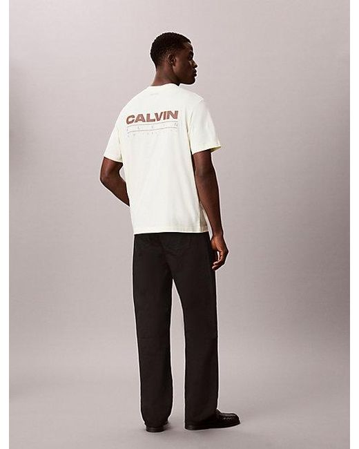 Calvin Klein Multicolor Jeans Relaxed Back Logo T-Shirt for men