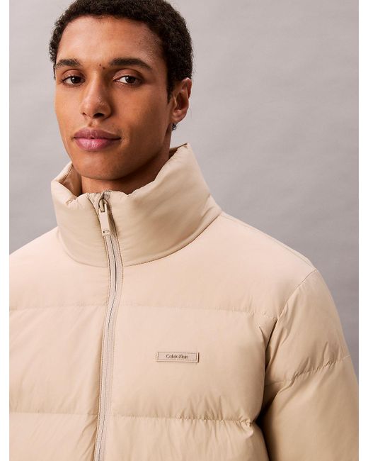 Calvin Klein Natural Channelled Down Puffer Jacket for men