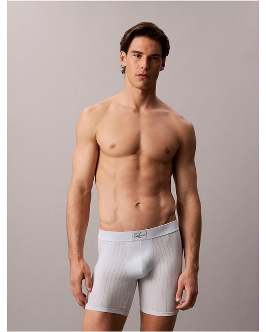 Calvin Klein Multicolor Cotton Stretch Script Patch Boxer Brief for men