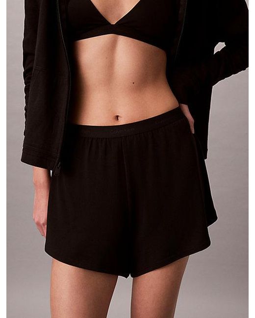 Calvin Klein Brown Pyjama Shorts Ultra Soft Modal