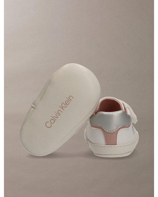Calvin Klein Natural Jeans Baby Signature Velcro Trainers
