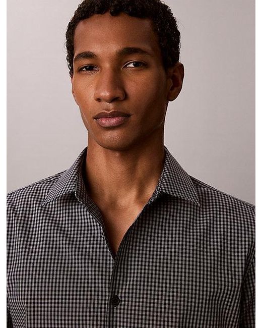 Calvin Klein Multicolor Gingham Slim Button Down Shirt for men
