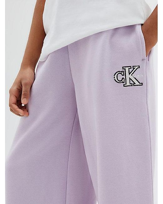 Calvin Klein Purple Jeans Wide Leg Joggers