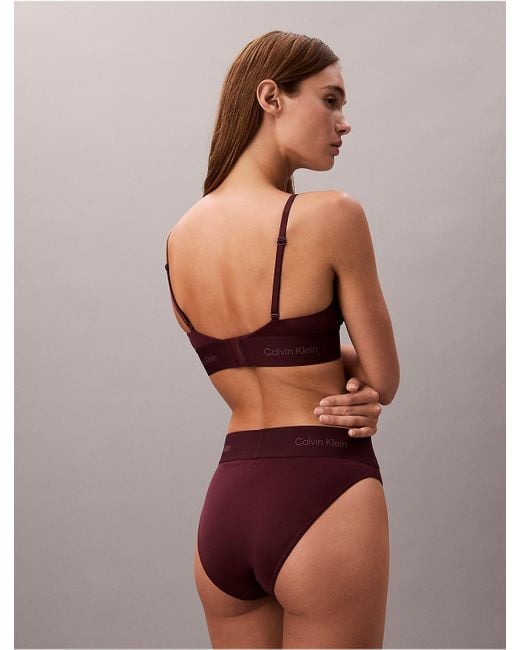 Calvin Klein Multicolor Modern Logo Unlined Triangle Bralette