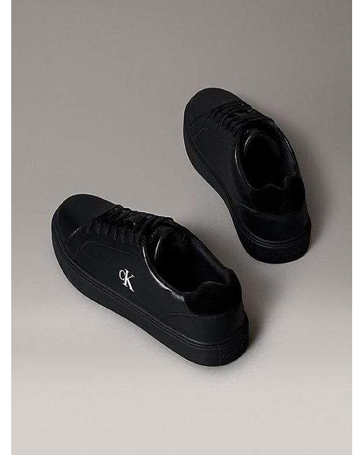 Calvin Klein Sneakers Van Glad Leer Met Flexibele Zool in het Black voor heren