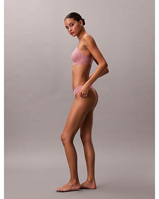 Calvin Klein Pink Lightly Lined Bralette Invisibles