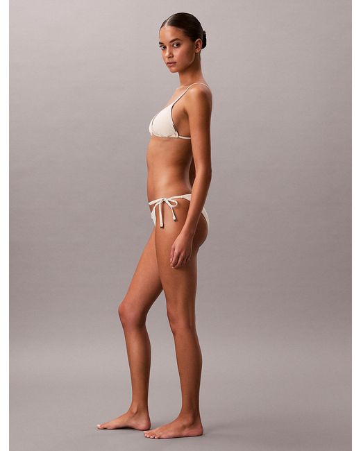 Calvin Klein Brown Triangle Bikini Top