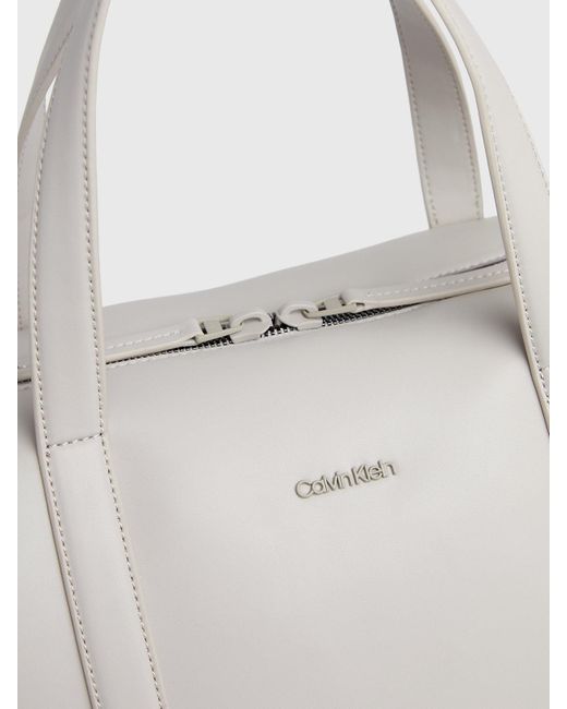 Calvin Klein White Weekend Bag for men