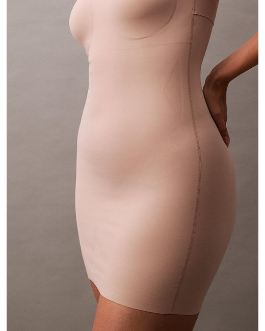 Calvin Klein Brown Shapewear Slip Dress
