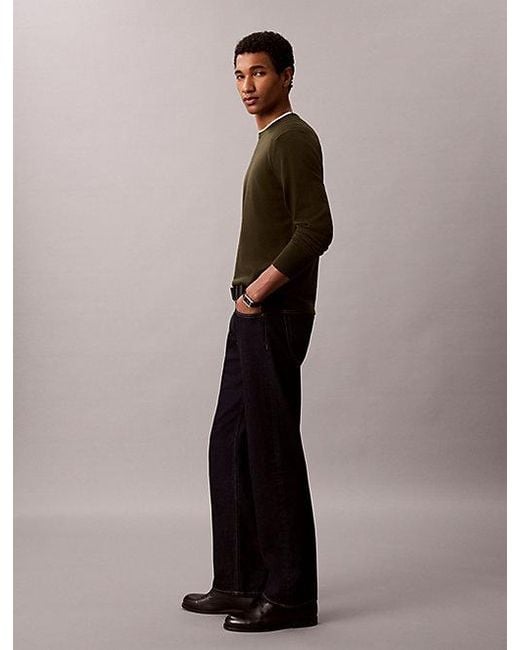 Calvin Klein Multicolor Merino Wool Classic Jumper for men