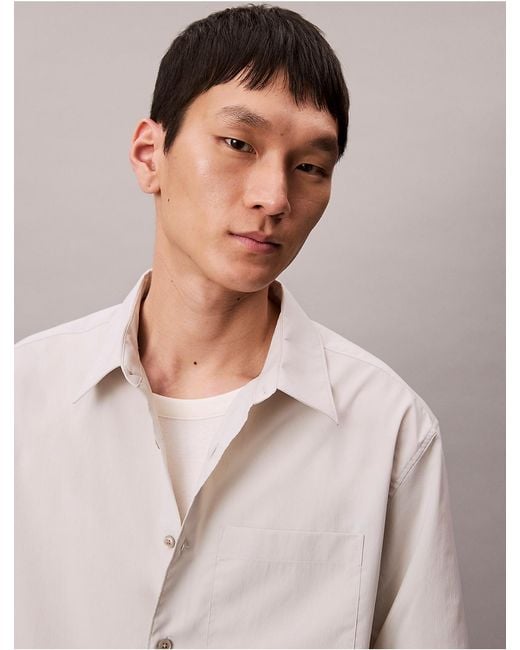 Calvin Klein Natural Tech Poplin Button-Down Shirt for men