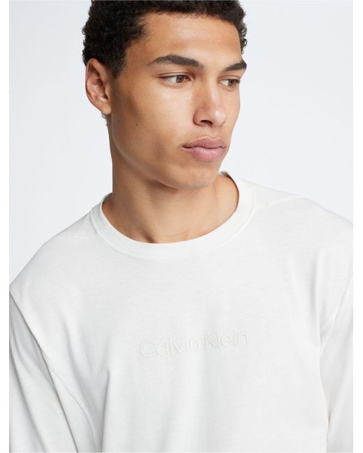 Calvin Klein Ck Sport White T-shirt in | for Crewneck Men Lyst