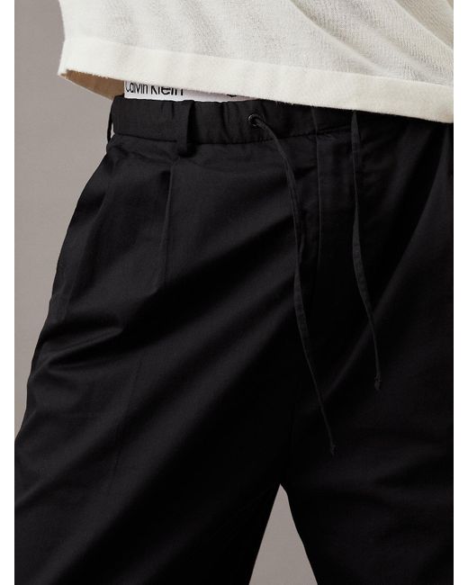 Pantalon plissé Relaxed en SeaCell Calvin Klein pour homme en coloris Gray
