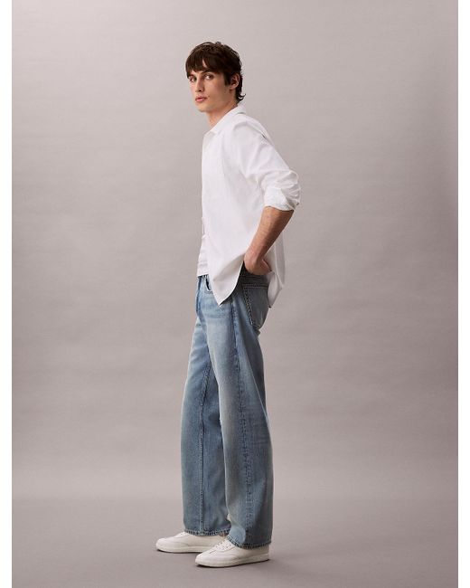 Calvin Klein Gray 90's Straight Jeans for men
