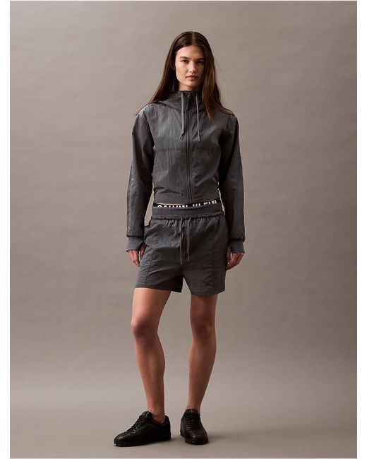 Calvin Klein Gray Calvin Klein Active Icon Mesh Jacket
