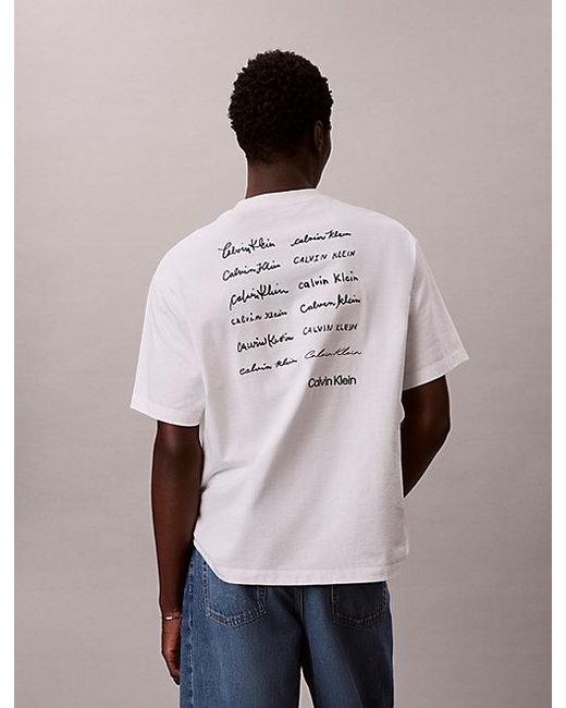 Calvin Klein Pink T-Shirt With Logo for men