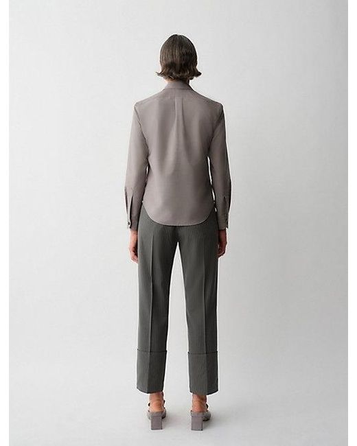 Calvin Klein Gray Sophie Button-Down Shirt