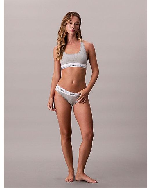 Calvin Klein Multicolor Unlined Bralette Icon Cotton Modal