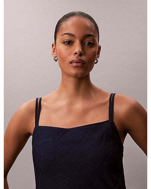 Calvin Klein Multicolor Jeans Soft Denim Cami Dress