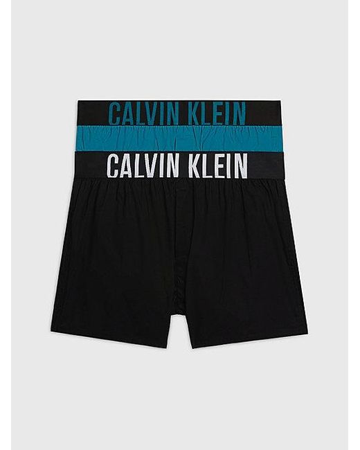 Calvin Klein 2er-Pack Slim Fit Boxershorts - Intense Power in Black für Herren