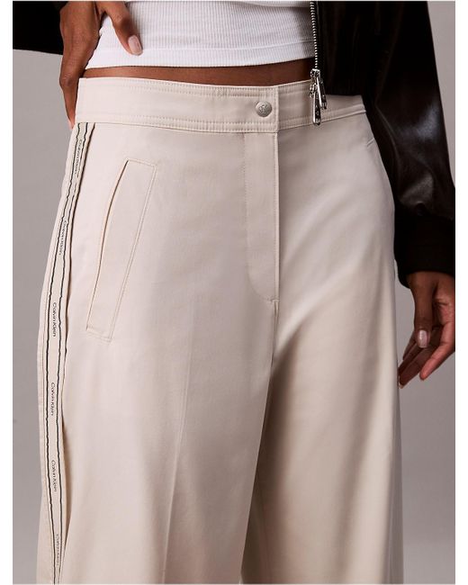 Calvin Klein Multicolor Calvin Klein Cotton Twill Logo Tape Pants