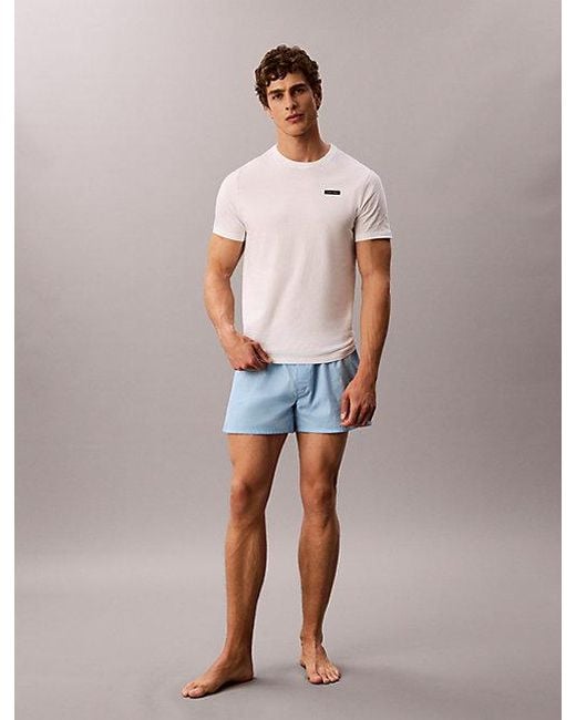 Calvin Klein White 3 Pack T-Shirts Cotton Classics for men