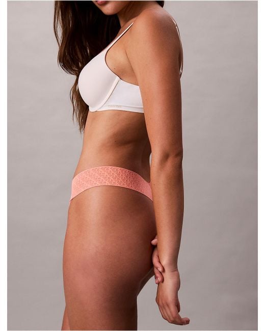 Calvin Klein Multicolor Icon Logo Lace Thong