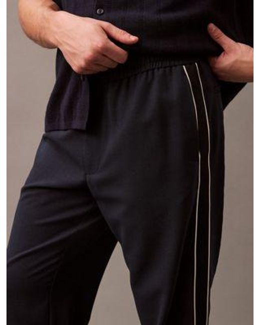 Pantalones de mezcla de lana elástica Calvin Klein de hombre de color Multicolor