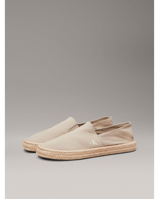 Espadrillas di Calvin Klein in Gray da Uomo