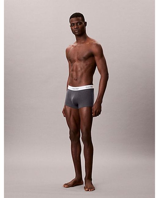 Calvin Klein Blue 3 Pack Low Rise Trunks for men