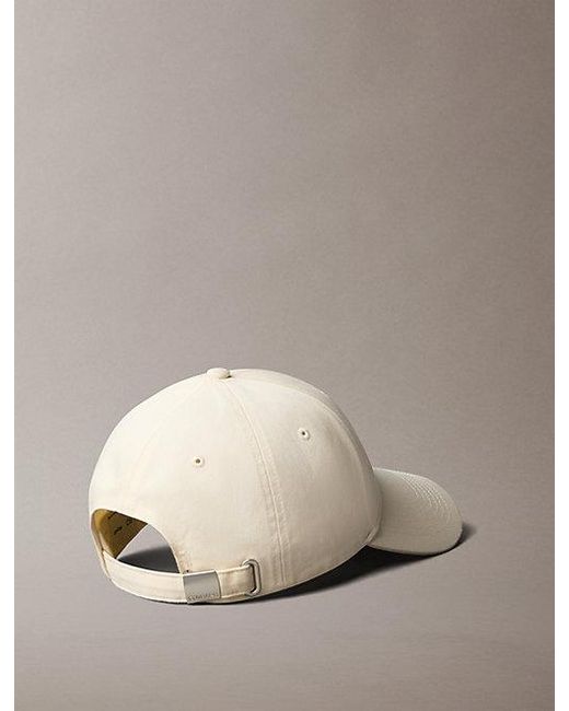 Calvin Klein Natural Cotton Twill Logo Cap