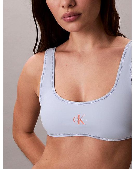 Calvin Klein Bralette Bikinitop in het Multicolor