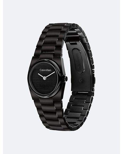 Calvin Klein Black Plated Steel Bracelet Watch
