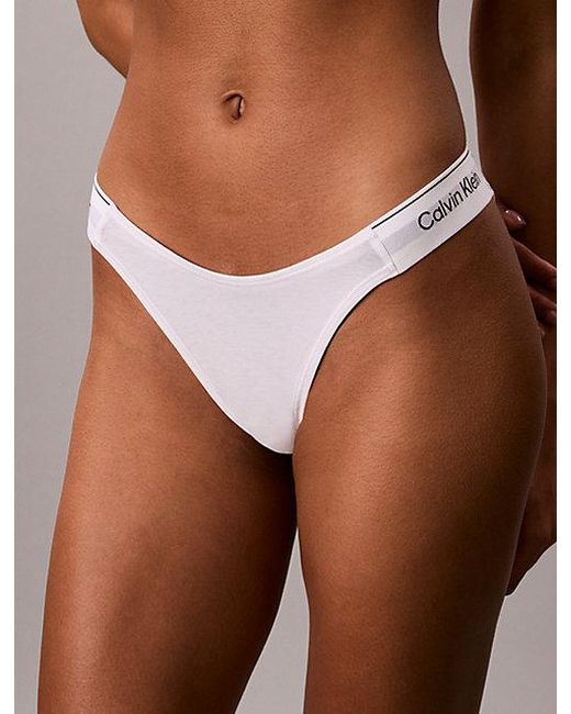 Calvin Klein White Bikini Briefs Icon Cotton Modal