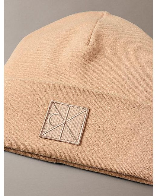 Calvin Klein Gray Emblem Logo Beanie