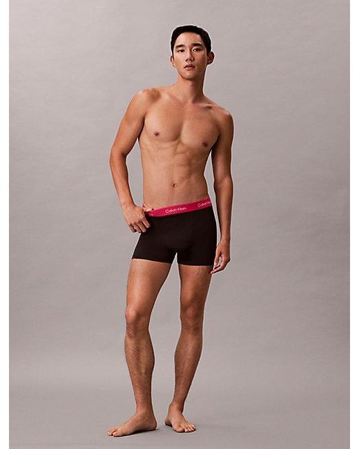 Calvin Klein Multicolor 3 Pack Relaxed Trunks for men