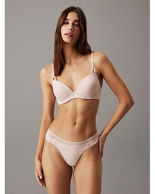 Calvin Klein Brown Thong Seductive Comfort