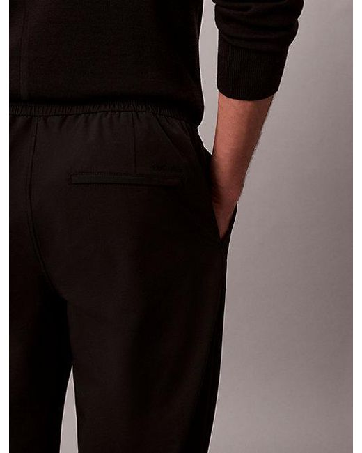 Calvin Klein Black Classic Tech Jogger Trousers for men