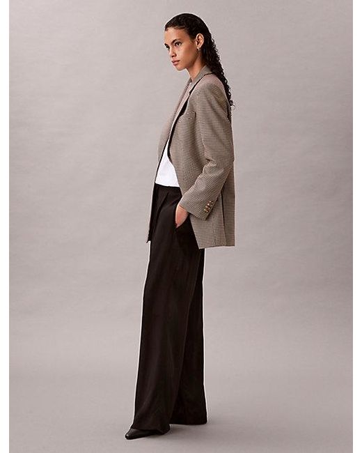 Calvin Klein Multicolor Tech Yarn Dyed Classic Blazer