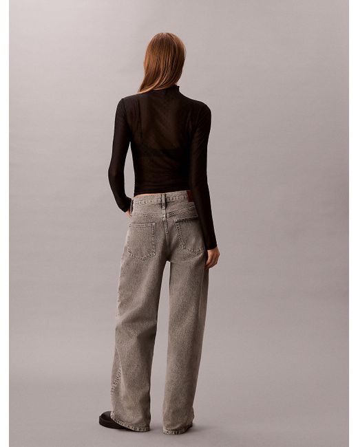 Calvin Klein Brown Wide Leg Jeans