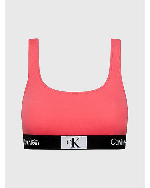 Parte de arriba de bikini de corpiño - CK96 Calvin Klein de color Red