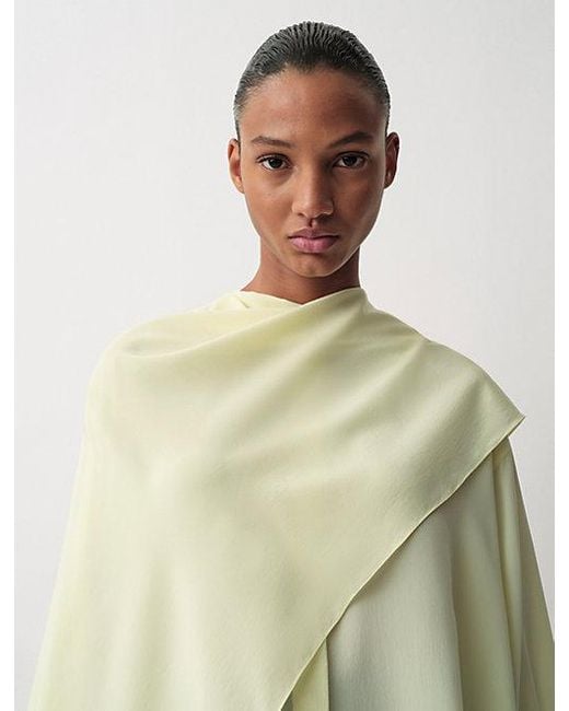 Calvin Klein Green Kiki Draped Shirt