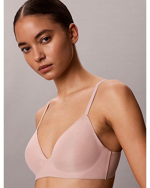 Calvin Klein Brown Lightly Lined Wirefree Bra Perfectly Fit Ultralight