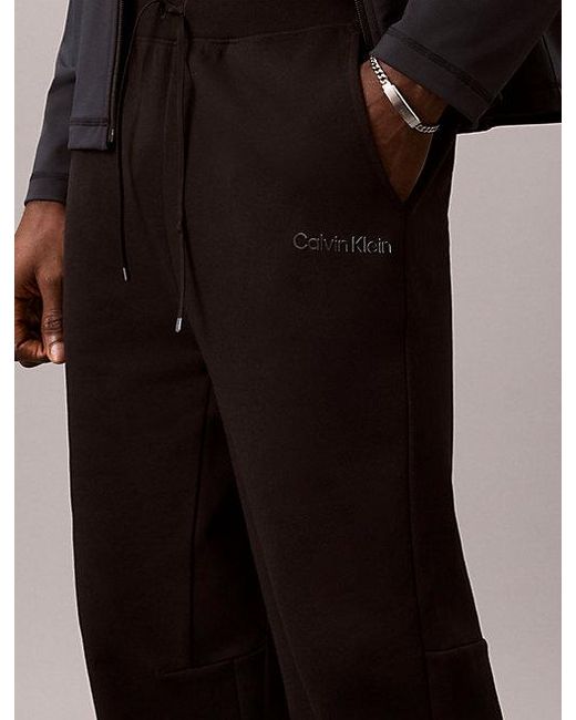 Calvin Klein Black Sport Heavyweight French Terry Joggers for men