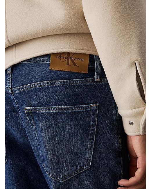 Calvin Klein Dad Jeans in het Blue voor heren