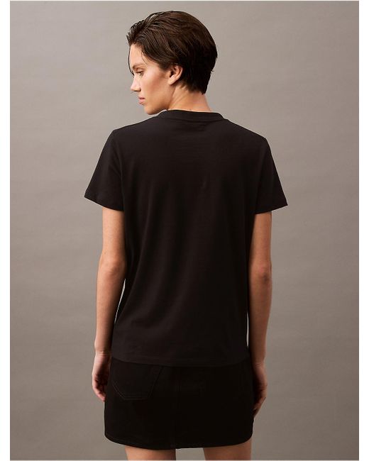 Calvin Klein Black Calvin Klein Monogram Logo Tee